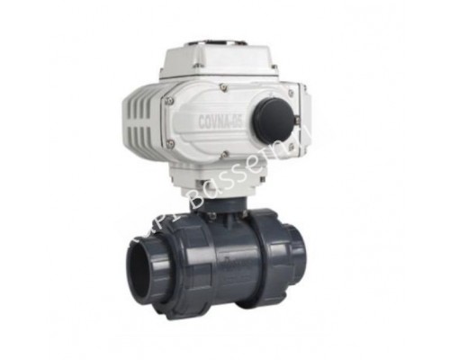 Кран шаровый с электроприводом Aquaviva d50 мм AC24В для бассейна