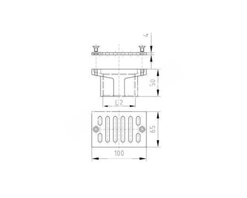 Форсунка всасывающая для перелива Fitstar 2200020, ВР 2" для бассейна