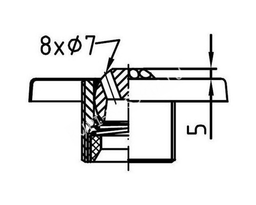 Форсунка гидромассажная Fitstar 8669420 для бассейна, НР 1 1/2"
