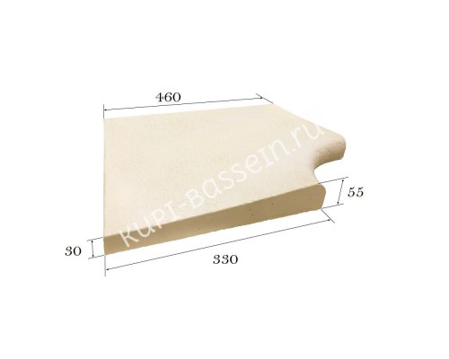 Копинговый камень Fabistone Granitus Canto (Sable) R150 угловой Копинговый камень Fabistone Granitus Canto (Sable) R150 угловой
