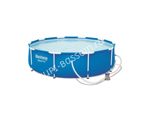 Каркасный бассейн Bestway Steel Pro 56681 с картриджным фильтром 366х76 см Каркасный бассейн Bestway Steel Pro 56681 с картриджным фильтром 366х76 см