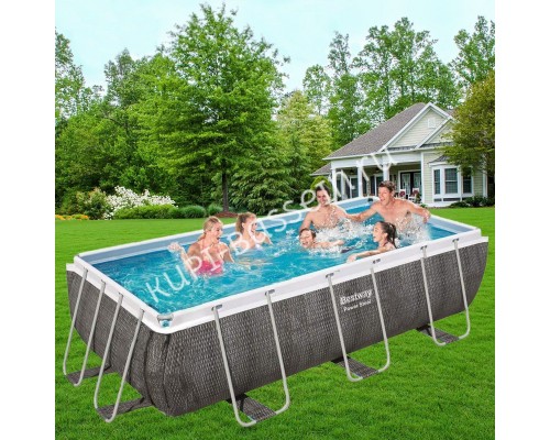 Каркасный бассейн Bestway 56722 с фильтром и лестницей 412х201х122 см Каркасный бассейн Bestway 56722 с фильтром и лестницей 412х201х122 см