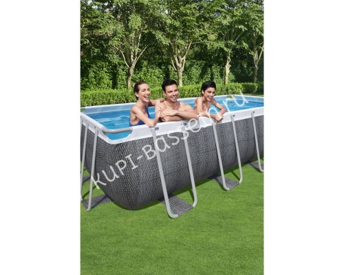 Каркасный бассейн Bestway 56996 (488х244х122 см) с картриджным фильтром, лестницей и защитным тентом Каркасный бассейн Bestway 56996 (488х244х122 см) с картриджным фильтром, лестницей и защитным тентом