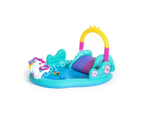 Игровой центр Bestway 53097 (274х198х137 см) Волшебный единорог для бассейна Игровой центр Bestway 53097 (274х198х137 см) Волшебный единорог для бассейна