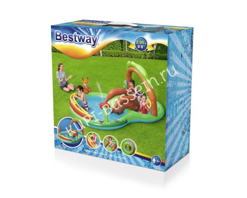 Игровой центр Bestway 53093 (295х199х130 см) Лес для бассейна Игровой центр Bestway 53093 (295х199х130 см) Лес для бассейна