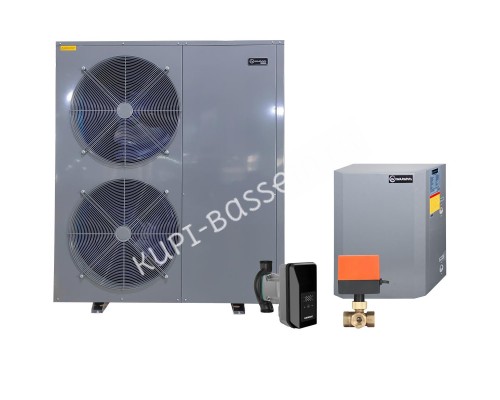 Тепловой инверторный насос ГВС Сплит AquaViva AVH-22-25S+CP3W с циркуляционным насосом и трехходовым клапаном