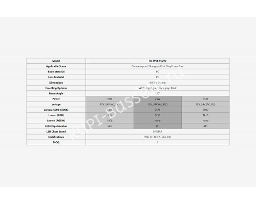 Прожектор накл.(с адаптером) рамка белая (18Вт/12В) LED White WAKING HJ-WM-PC290-FGV