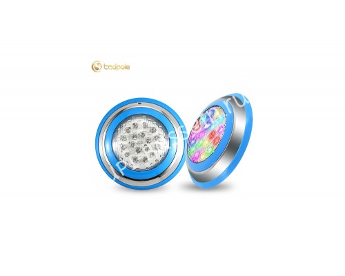Прожектор накладной из нерж. стали рамка синяя (18Вт/12В) LED RGB с пультом Tadpole JKD-YC230-SP