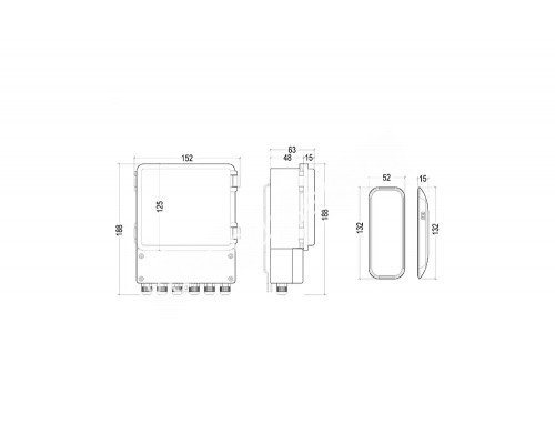 Блок управления подводным освещением (400Вт/12В) WiFi & Bluetooth c пультом WAKING 020RGB/HJ0020