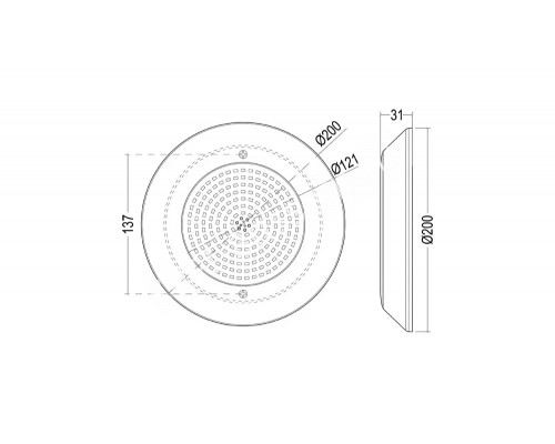 Прожектор накл.(с адаптером) из нерж.стали (18Вт/12В) LED RGB WAKING HJ-WM-SS200-FGV