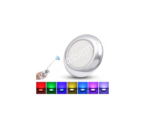 Прожектор накладной из нерж. стали (25Вт/12В) LED RGB с пультом Tadpole JKD-YC260-2SP