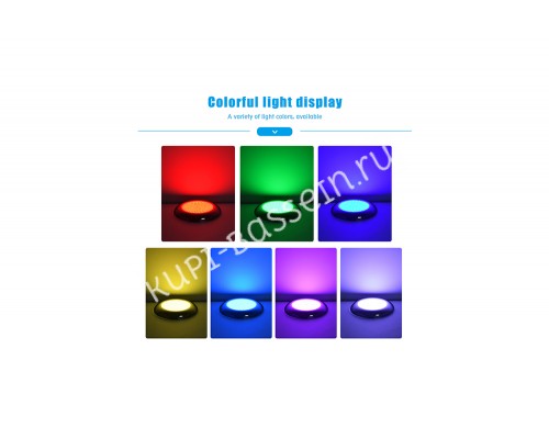 Прожектор накладной из нерж. стали (25Вт/12В) LED RGB с пультом Tadpole JKD-YC260-2SP