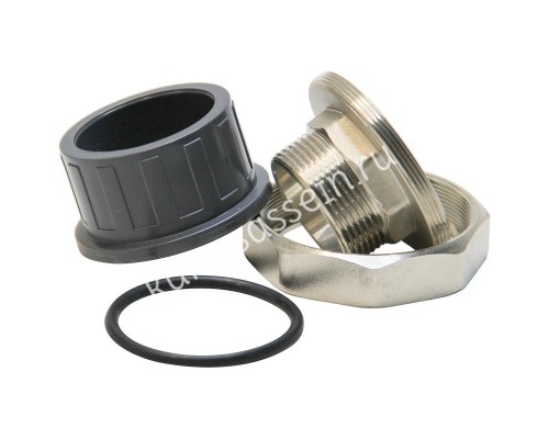 Муфта разборная переходная ПВХ/латунь НР d75x2-1/2" AQUAVIVA