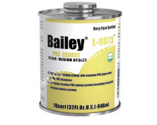 Клей L-6073 (946ml) Bailey для ПВХ труб Клей L-6073 (946ml) Bailey для ПВХ труб