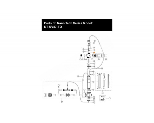 Установка ультрафиолетовая Nano Tech NT-UV87-TO Ozone Emaux 88049032