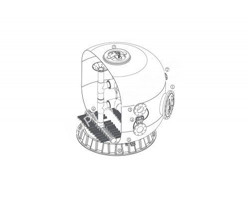 MARC-43486 — Фильтр  (1800мм  101 м3/ч  фланец д.160)  Ema