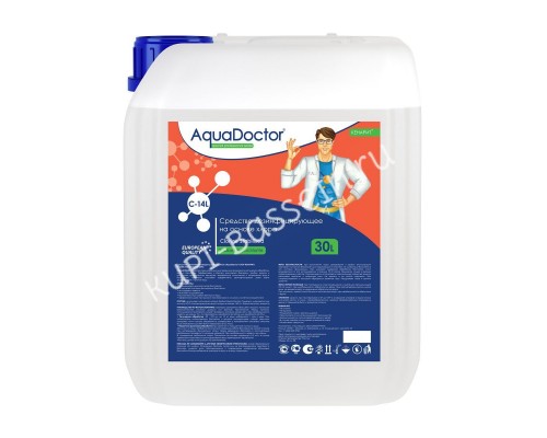 Гипохлорит натрия AquaDoctor CL-14 30 л. для бассейна Гипохлорит натрия AquaDoctor CL-14 30 л. для бассейна