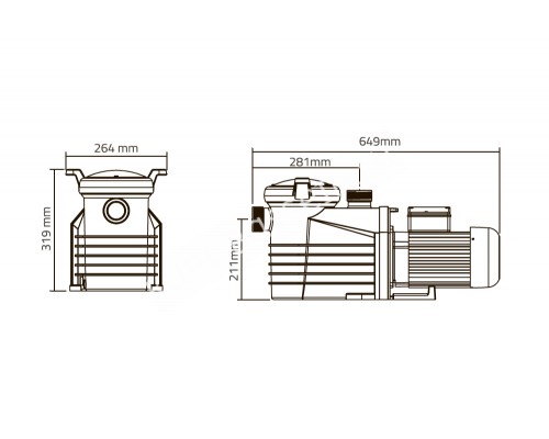 Насос (0,75кВт 220В) E-Turbo ET075 Emaux 9022401