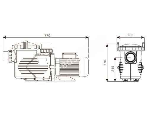 Насос 2,8кВт 380В Emaux EPH400 88020818