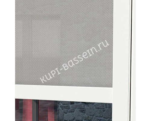 Защитный экран от ветра и солнца (ручное управление) 4 метра Белый