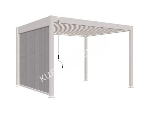 Защитный экран от ветра и солнца (ручное управление) 4 метра Антрацит