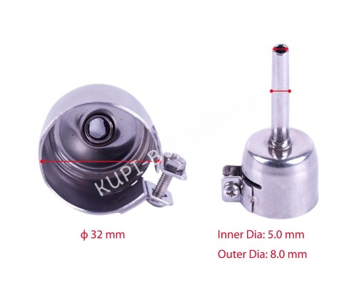 Трубчатая насадка из нержавеющей стали 5 мм