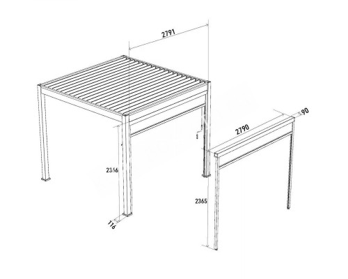 Защитный экран от ветра и солнца (с электроприводом) 4 метра Белый