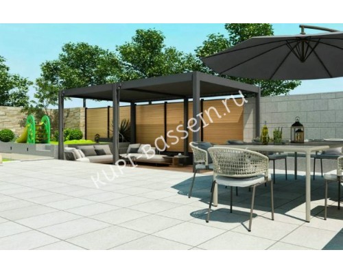 Пергола Aquaviva Лайт Отдельностоящая- 3X3 RAL 9016 (Белая)