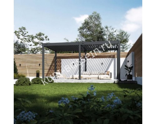 Пергола Aquaviva Нео Отдельностоящая 3X3м RAL 7015 (Антрацит)