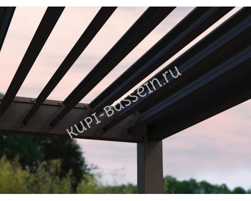 Пергола Aquaviva Нео Отдельностоящая 3X3м RAL 7015 (Антрацит)