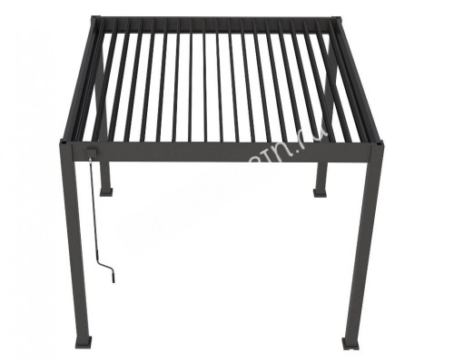 Пергола Aquaviva Модерн отдельностоящая  (ламели с электроприводом) 6X3м RAL 9016 (Белая)