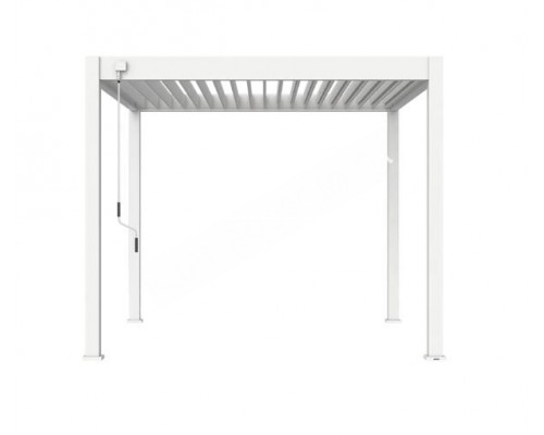 Пергола Aquaviva Модерн с креплением к стене (руч. упр. ламелями) 3X3м RAL 7015 (Антрацит)