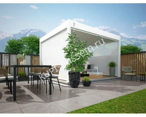 Пергола Aquaviva Авангард Отдельностоящая (руч. упр. ламелями) 5.3X3.6м RAL 7015 (Антрацит)