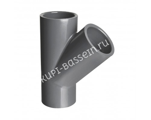 Тройник клеевой 45° d110 PN16 AQUAVIVA для бассейна