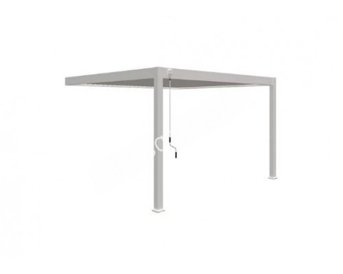 Пергола Aquaviva Авангард с креп. к стене (ламели с электропр.) 5.3X3.6м RAL 9016 (Белый)