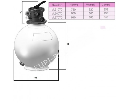 Фильтр Hayward SwimPro VL240T (D600)
