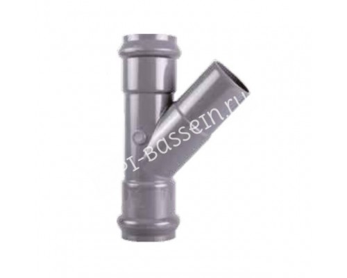 Тройник 45° ПВХ Aquaviva раструбный 110 мм для бассейна