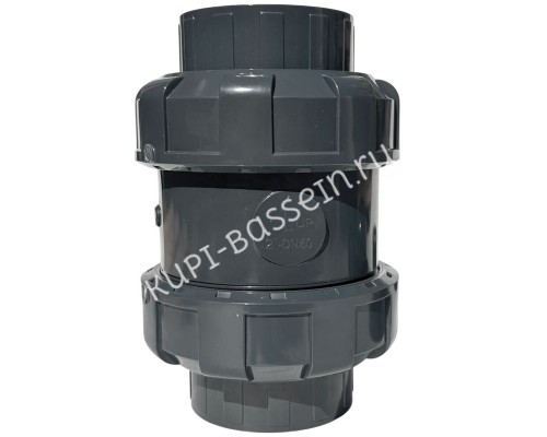 Обратный клапан шаровый d75 уплотнение EPDM AQUAVIVA, Россия
