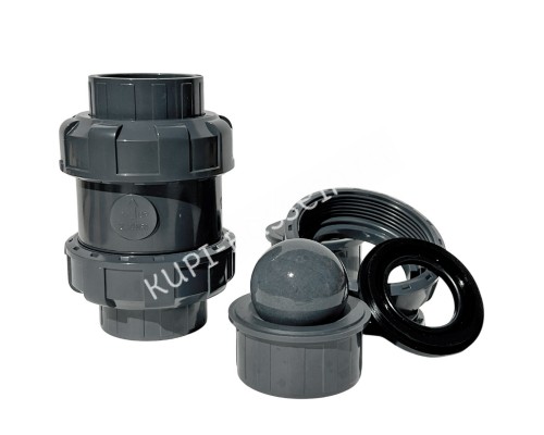 Обратный клапан шаровый d75 уплотнение EPDM AQUAVIVA, Россия