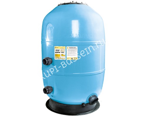 Фильтр AquaViva HS1050 (43м³/ч, 1050 мм, 1540 кг, 75 мм, 2,5Бар, 1,2м засыпка)+люк д/выгрузки