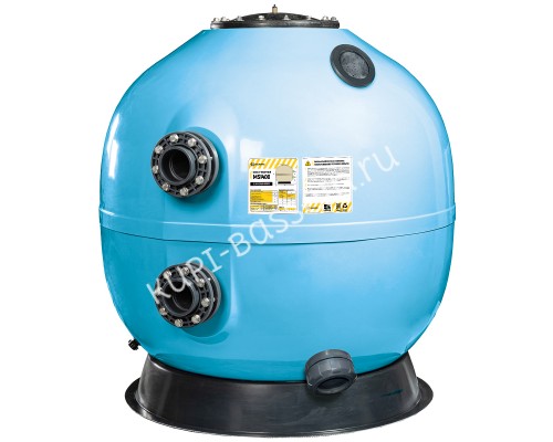 Фильтр AquaViva MS1400 (77м?/ч, 1400 мм, 2340 кг, 110 мм, 2,5Бар,1м засыпка) + люк д/выгрузки и см/окно