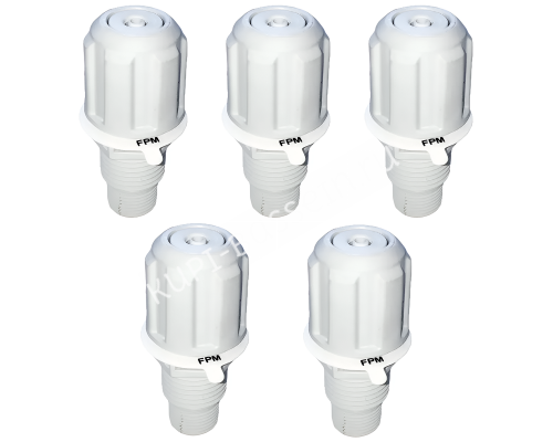 Обратный клапан дозирующего насоса AquaViva для Tekna 603&amp;800, трубка 4/6 * 1/2"+3/8" - 5шт