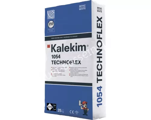 Клей для плитки высокоэластичный Kalekim Technoflex 1054 , С2ТЕ S1 (25 кг) Белый. Уценка