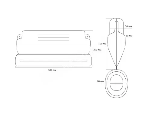 Зимний поплавок AquaViva - длина 0,5 м Уценка