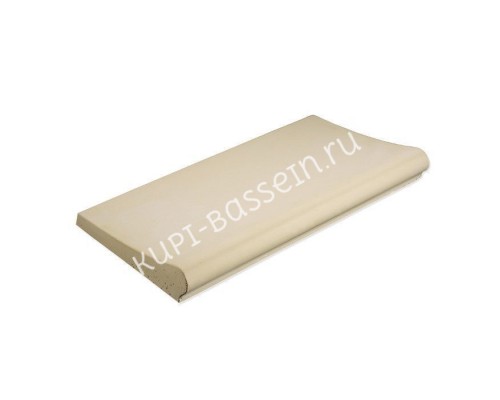 Копинговый камень Carobbio Standard 60x31.5 см песочный, гладкий Копинговый камень Carobbio Standard 60x31.5 см песочный, гладкий