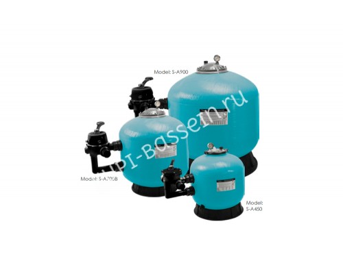 Фильтр д.800 мм (бок.подсоед.) (с 6-ти поз.вентилем 2" 2,5 бар.) Emaux S-A800 9011110