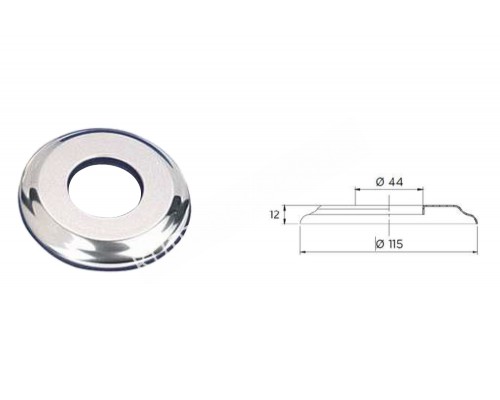 Накладка из нерж. стали лестниц STANDARD, WALL  AISI-316 Flexinox 87100103