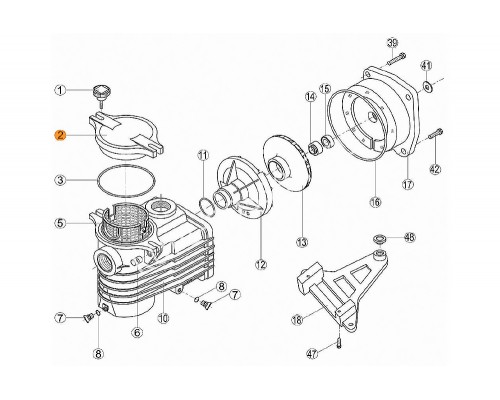 Крышка префильтра насоса ОК Kripsol ROK 020.A/RPUM0002.01R