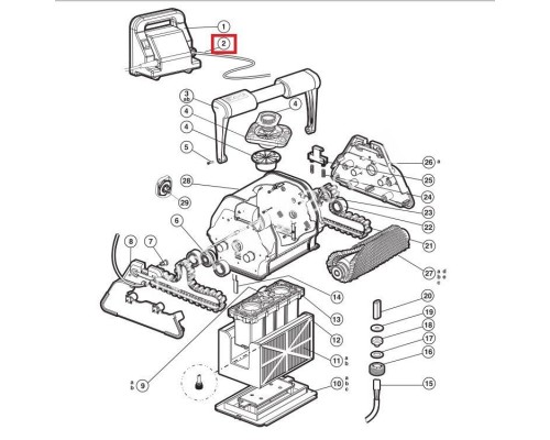 Кабель Hayward пылесоса TigerShark RCX50110 (30.5 м) Кабель Hayward пылесоса TigerShark RCX50110 (30.5 м)
