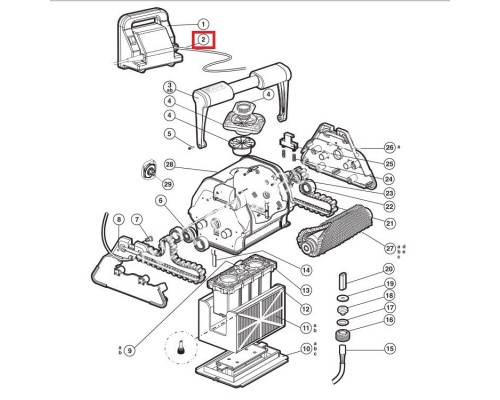 Кабель Hayward пылесоса TigerShark RCX50110 (30.5 м)